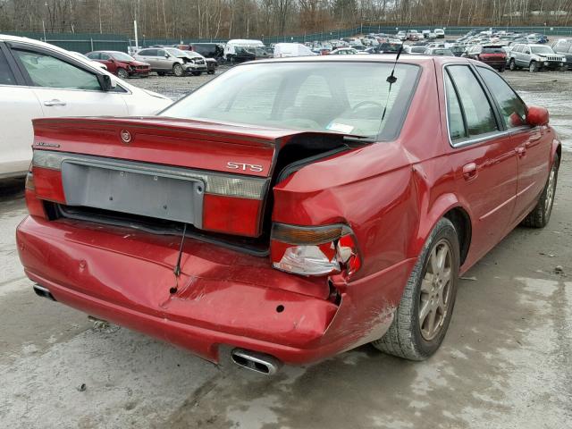 1G6KY54952U263087 - 2002 CADILLAC SEVILLE ST RED photo 4