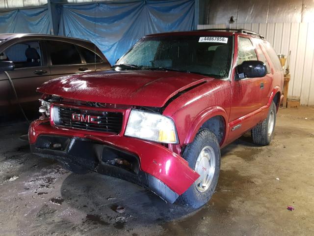 1GKCS18W31K173981 - 2001 GMC JIMMY BURGUNDY photo 2