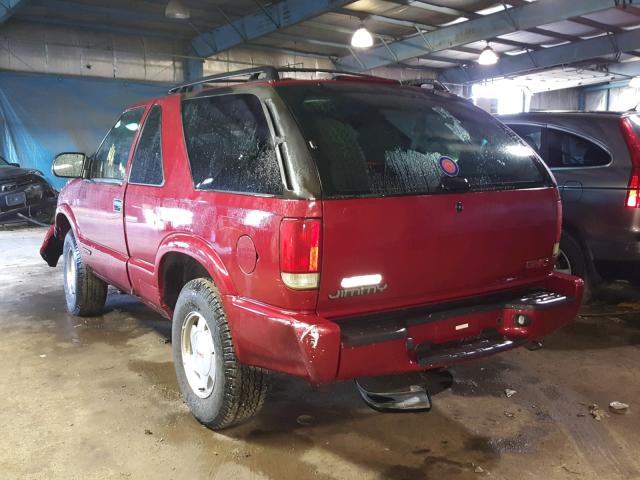 1GKCS18W31K173981 - 2001 GMC JIMMY BURGUNDY photo 3