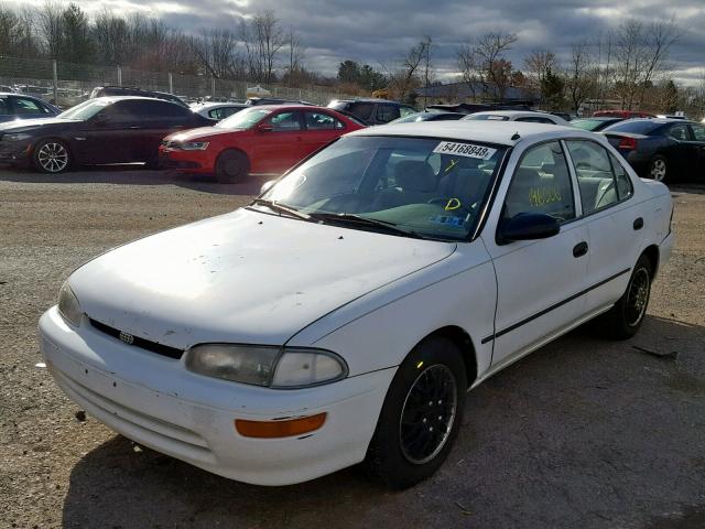 1Y1SK5264SZ085663 - 1995 GEO PRIZM BASE WHITE photo 2