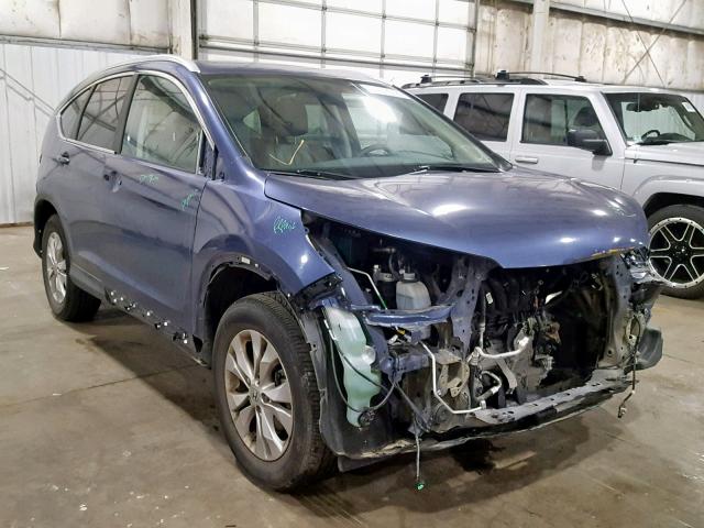 2HKRM4H73DH683731 - 2013 HONDA CR-V EXL BLUE photo 1