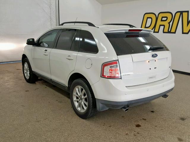 2FMDK3JC5ABA49020 - 2010 FORD EDGE SEL WHITE photo 3