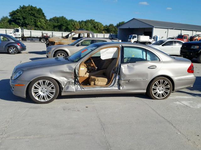 WDBUF56X17B179311 - 2007 MERCEDES-BENZ E 350 BEIGE photo 9