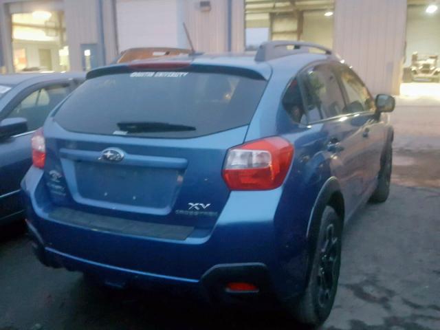 JF2GPAKC2E8250115 - 2014 SUBARU XV CROSSTR BLUE photo 4