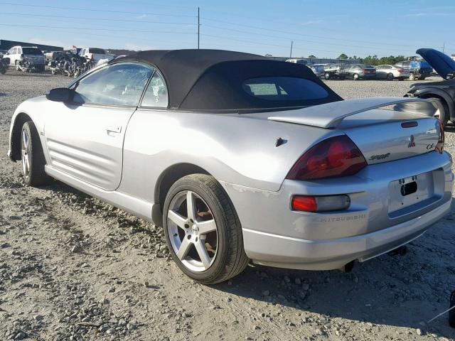 4A3AE55H01E010806 - 2001 MITSUBISHI ECLIPSE SP SILVER photo 3