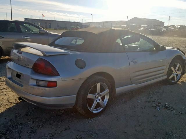 4A3AE55H01E010806 - 2001 MITSUBISHI ECLIPSE SP SILVER photo 4