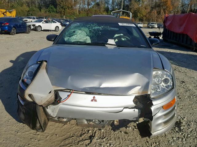 4A3AE55H01E010806 - 2001 MITSUBISHI ECLIPSE SP SILVER photo 9