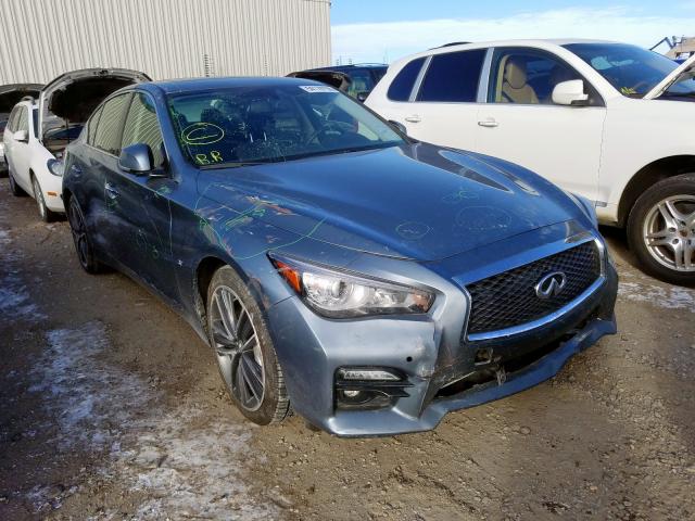 JN1BV7AR0FM390859 - 2015 INFINITI Q50 BASE SILVER photo 1