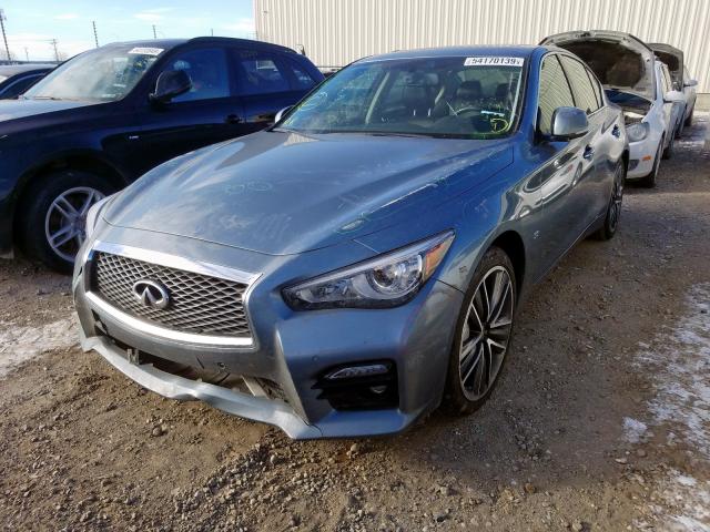 JN1BV7AR0FM390859 - 2015 INFINITI Q50 BASE SILVER photo 2