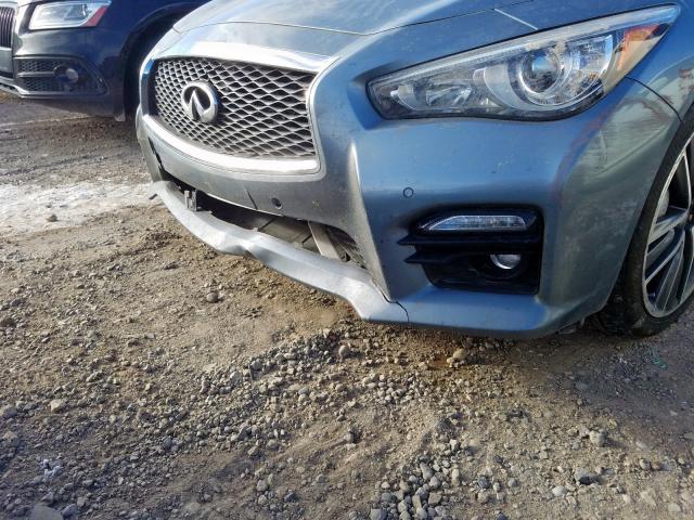 JN1BV7AR0FM390859 - 2015 INFINITI Q50 BASE SILVER photo 9