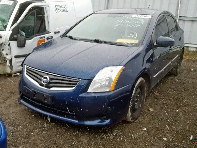 3N1AB6AP7CL609142 - 2012 NISSAN SENTRA 2.0 BLUE photo 2