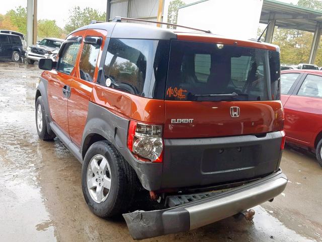 5J6YH28645L024656 - 2005 HONDA ELEMENT EX ORANGE photo 3