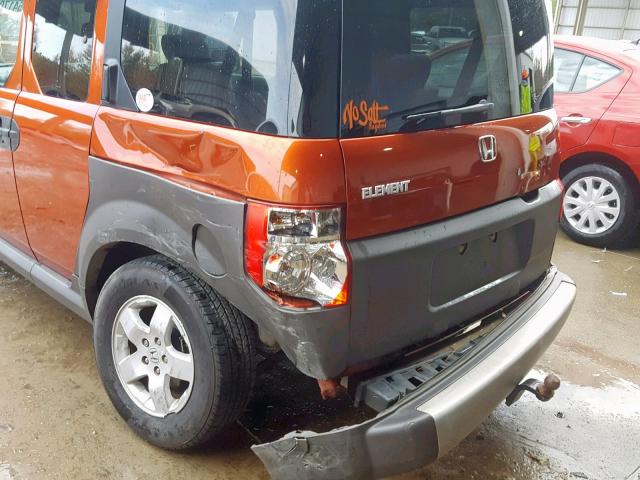 5J6YH28645L024656 - 2005 HONDA ELEMENT EX ORANGE photo 9