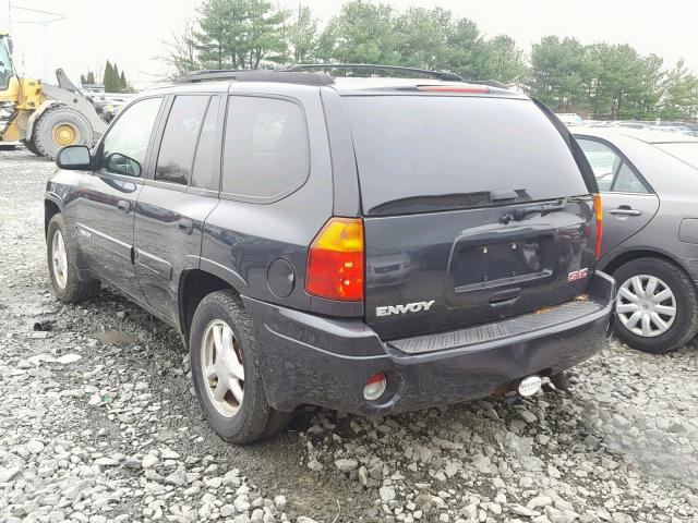 1GKDT13S442159467 - 2004 GMC ENVOY BLACK photo 3