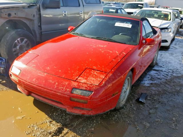 JM1FC3522L0712141 - 1990 MAZDA RX7 RED photo 2