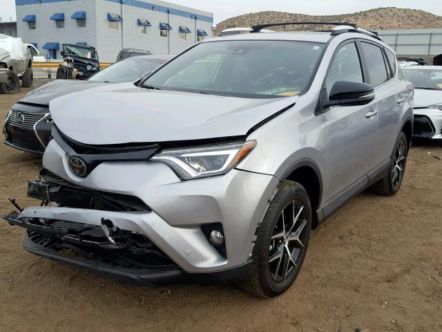 2T3NFREV6GW300130 - 2016 TOYOTA RAV4 SE SILVER photo 2