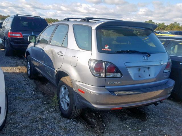 JTJHF10U020283705 - 2002 LEXUS RX 300 SILVER photo 3