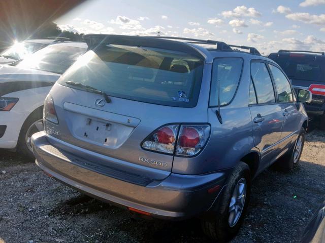 JTJHF10U020283705 - 2002 LEXUS RX 300 SILVER photo 4