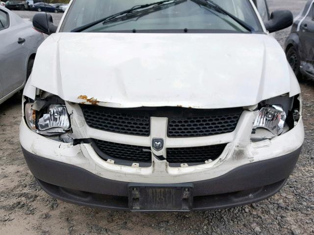 1B4GP15B72B555204 - 2002 DODGE CARAVAN EC WHITE photo 7