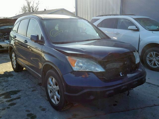 JHLRE48747C107663 - 2007 HONDA CR-V EXL BLUE photo 1