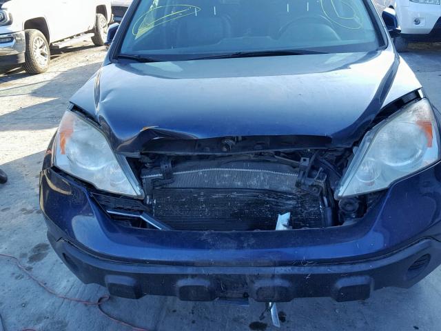 JHLRE48747C107663 - 2007 HONDA CR-V EXL BLUE photo 9