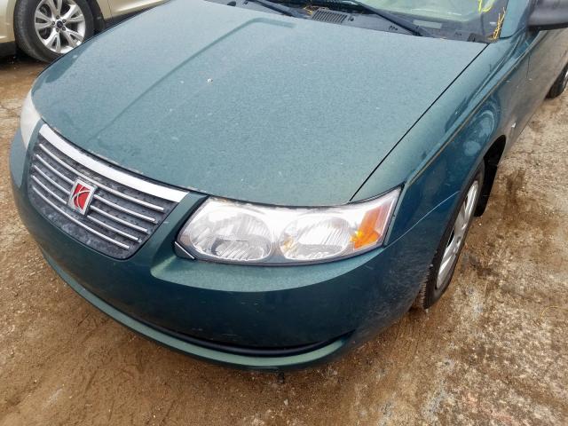 1G8AJ55FX7Z167221 - 2007 SATURN ION LEVEL GREEN photo 9