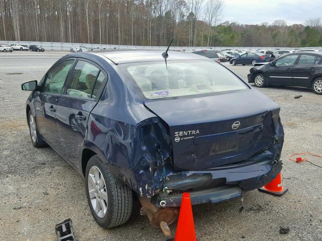 3N1AB61E59L649131 - 2009 NISSAN SENTRA 2.0 BLUE photo 3