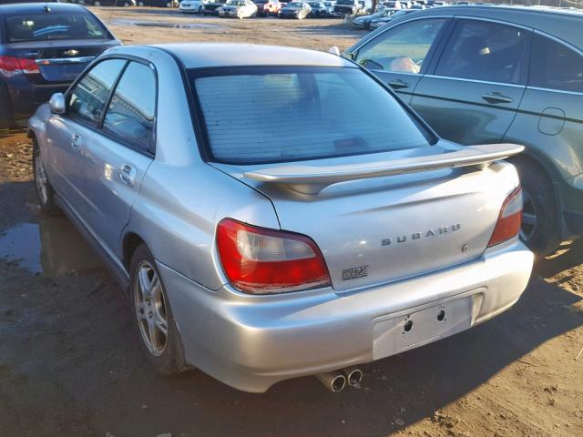 JF1GD29662H518968 - 2002 SUBARU IMPREZA WR SILVER photo 3