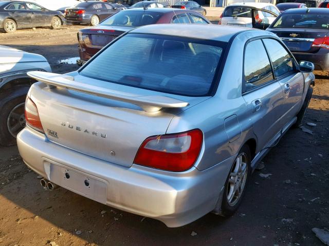 JF1GD29662H518968 - 2002 SUBARU IMPREZA WR SILVER photo 4