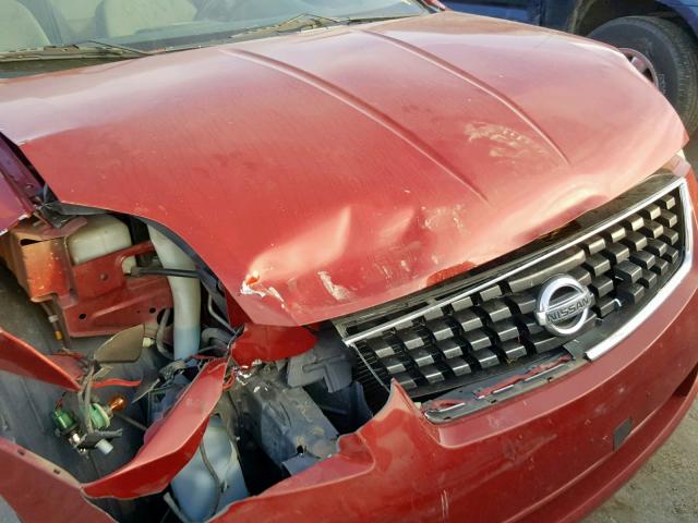 3N1AB61EX8L654310 - 2008 NISSAN SENTRA 2.0 RED photo 9