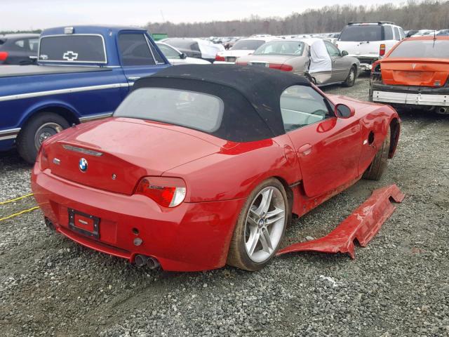 5UMBT93517LY52910 - 2007 BMW M ROADSTER RED photo 4