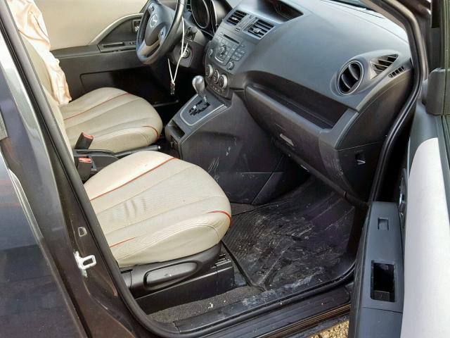 JM1CW2DL4C0126538 - 2012 MAZDA 5 GRAY photo 5