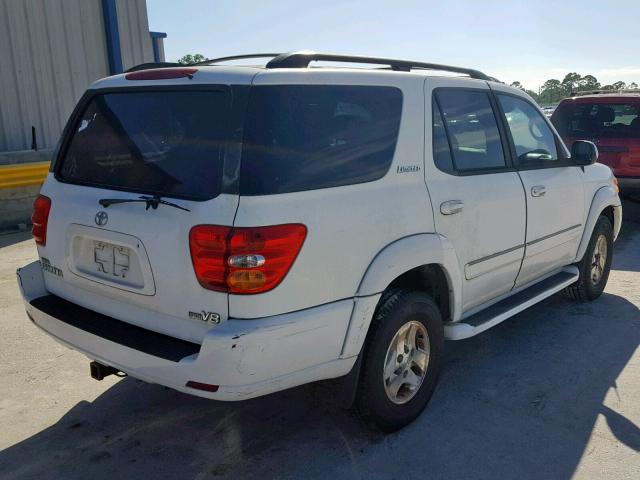 5TDZT38A72S062282 - 2002 TOYOTA SEQUOIA LI WHITE photo 4