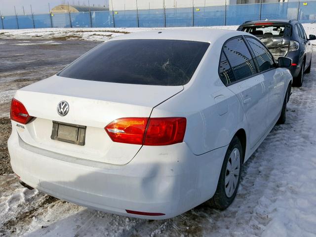 3VW2K7AJ9EM419338 - 2014 VOLKSWAGEN JETTA BASE 白色 照片 4