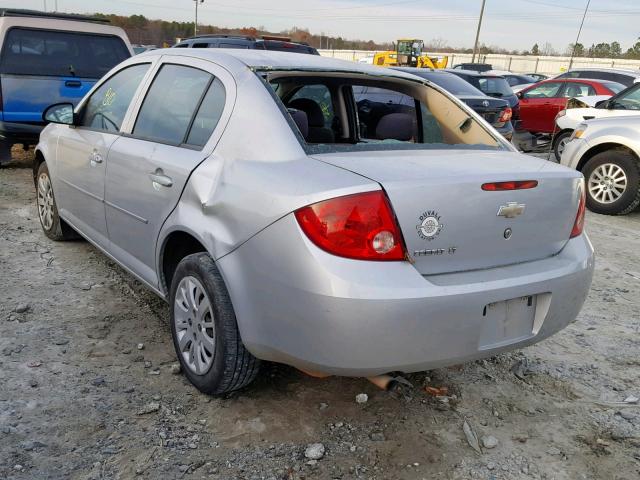 1G1AD5F51A7160186 - 2010 CHEVROLET COBALT 1LT SILVER photo 3