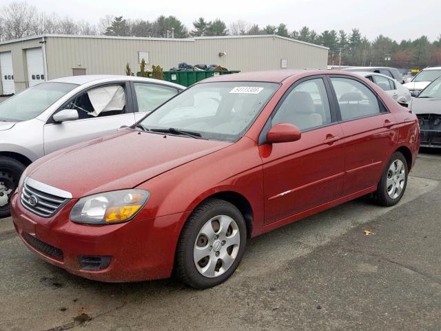 KNAFE222395645633 - 2009 KIA SPECTRA EX RED photo 2