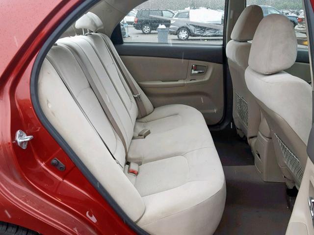 KNAFE222395645633 - 2009 KIA SPECTRA EX RED photo 6