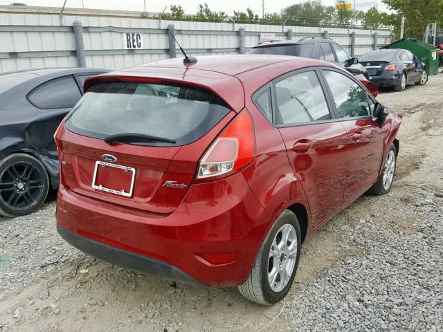 3FADP4EJ6FM132617 - 2015 FORD FIESTA SE RED photo 4