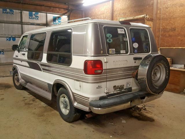 2B7HB21Y4RK563061 - 1994 DODGE RAM VAN B2 WHITE photo 3