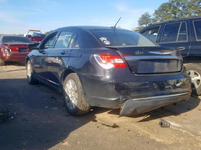 1C3CCBAB2DN686278 - 2013 CHRYSLER 200 LX BLACK photo 3