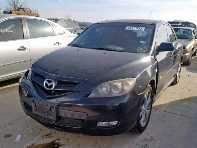 JM1BK143871603098 - 2007 MAZDA 3 HATCHBAC BLACK photo 2