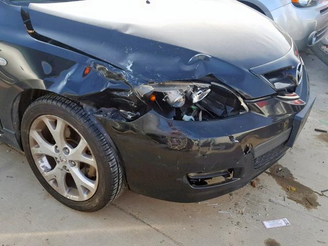 JM1BK143871603098 - 2007 MAZDA 3 HATCHBAC BLACK photo 9