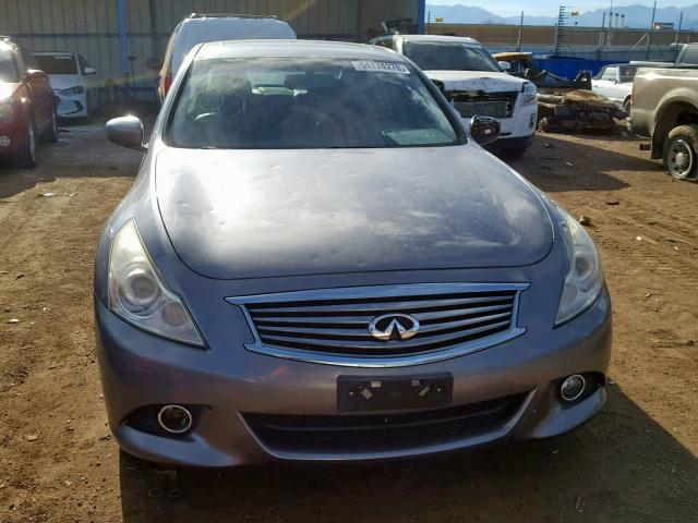 JN1CV6AR2BM405385 - 2011 INFINITI G37 GRAY photo 9