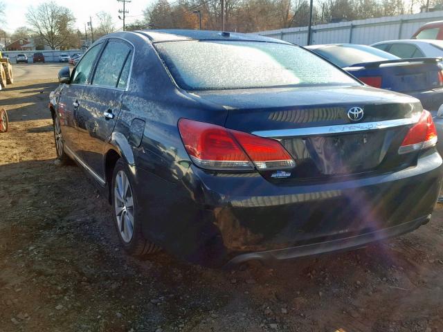 4T1BK3DB9BU388028 - 2011 TOYOTA AVALON BAS BLACK photo 3