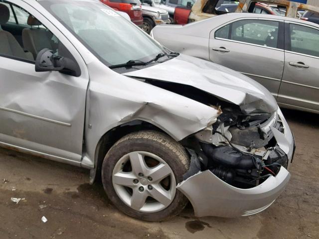 1G1AL58F687144794 - 2008 CHEVROLET COBALT LT SILVER photo 9