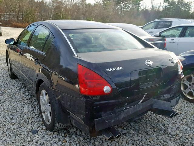 1N4BA41E14C880207 - 2004 NISSAN MAXIMA SE BLACK photo 3