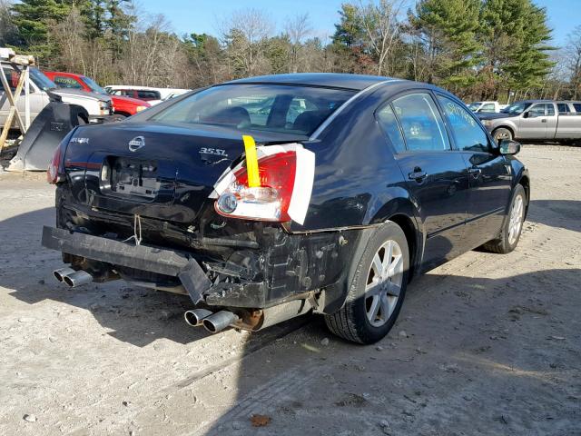 1N4BA41E14C880207 - 2004 NISSAN MAXIMA SE BLACK photo 4