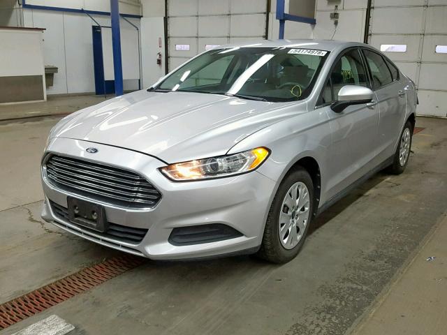 3FA6P0G79DR236814 - 2013 FORD FUSION S SILVER photo 2