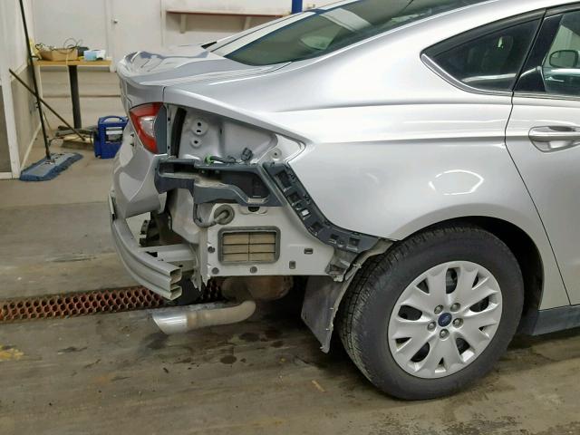 3FA6P0G79DR236814 - 2013 FORD FUSION S SILVER photo 9