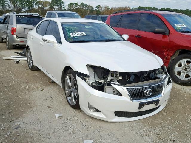 JTHBF5C27A5128580 - 2010 LEXUS IS 250 WHITE photo 1